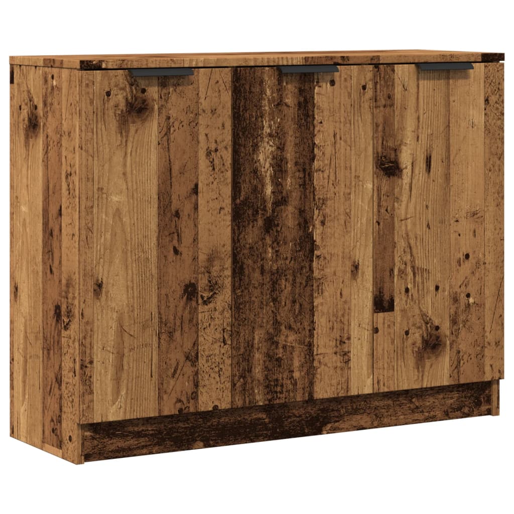 Dressoir 90,5x30x70 cm bewerkt hout oud houtkleurig