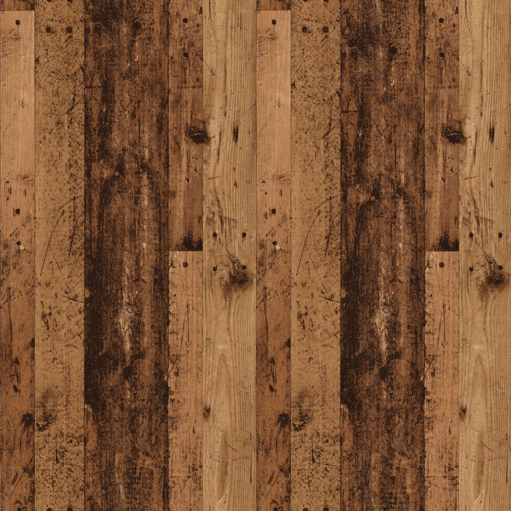 Dressoir 70x34x90 cm bewerkt hout oud houtkleurig