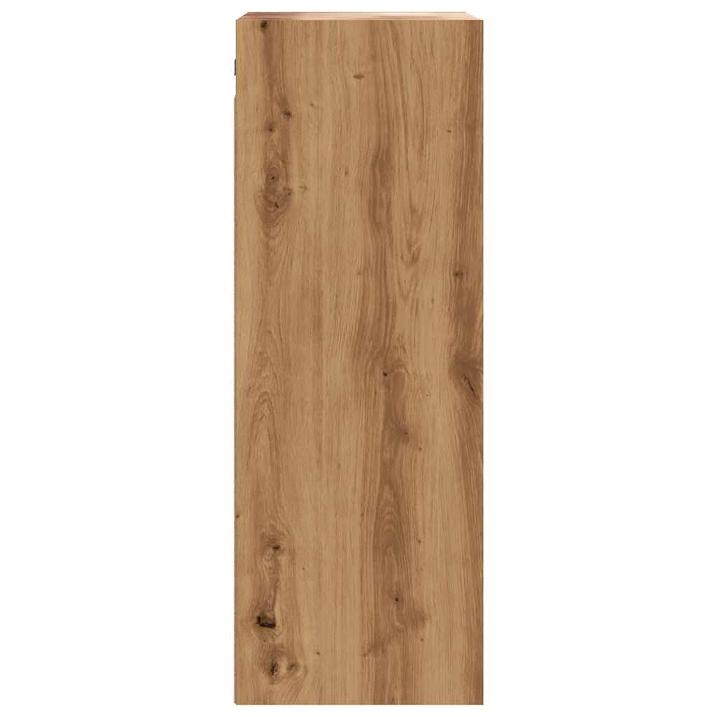 Hangkast 69,5x32,5x90 cm artisanaal eikenkleur