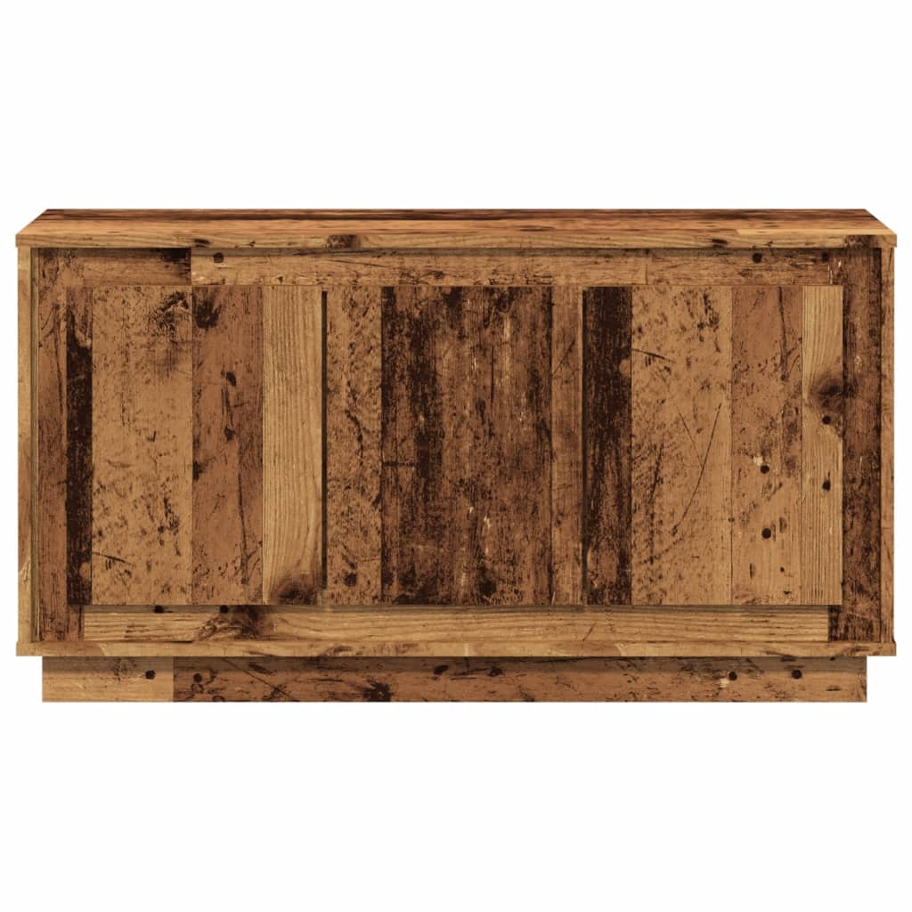 Dressoir 102x35x55 cm bewerkt hout oud houtkleurig