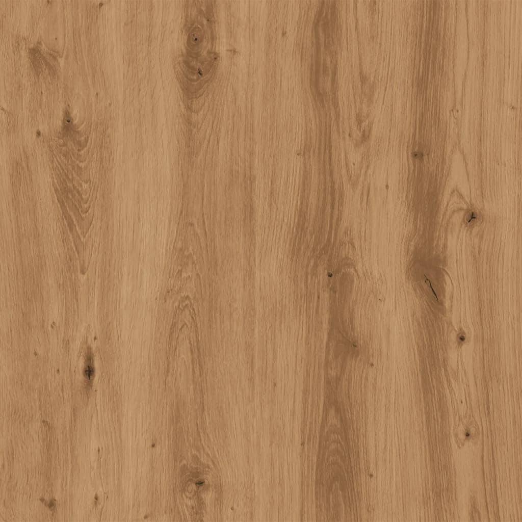 Hoge kast 36x35,5x103,5 cm bewerkt hout artisanaal eikenkleurig