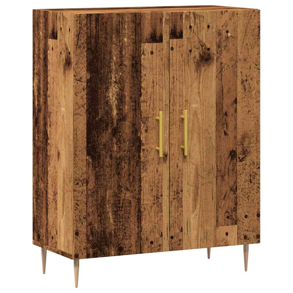 Dressoir 69,5x34x90 cm bewerkt hout oud houtkleurig