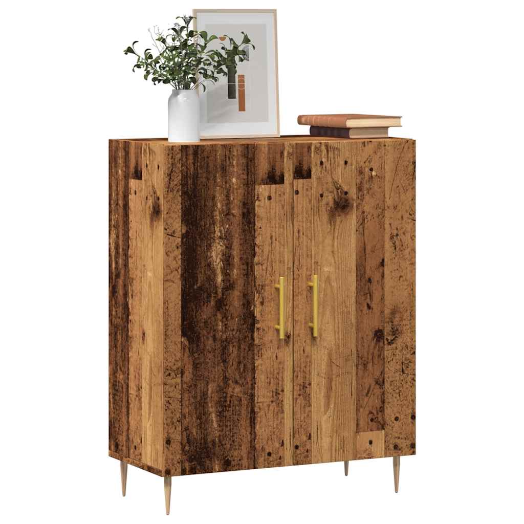 Dressoir 69,5x34x90 cm bewerkt hout oud houtkleurig