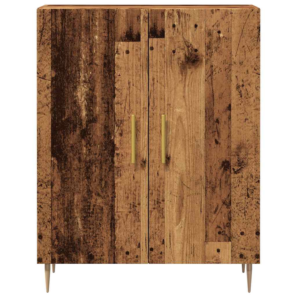 Dressoir 69,5x34x90 cm bewerkt hout oud houtkleurig