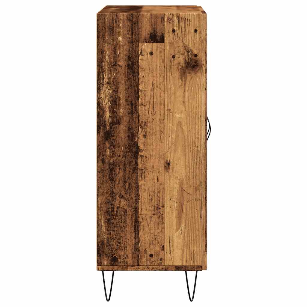 Dressoir 69,5x34x90 cm bewerkt hout oud houtkleurig