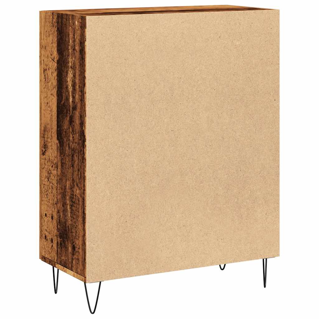 Dressoir 69,5x34x90 cm bewerkt hout oud houtkleurig