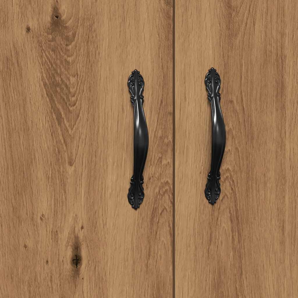 Dressoir 69,5x34x90 cm bewerkt hout artisanaal eikenkleur