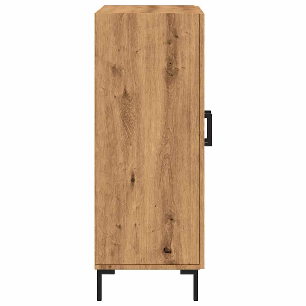 Dressoir 69,5x34x90 cm bewerkt hout artisanaal eikenkleur