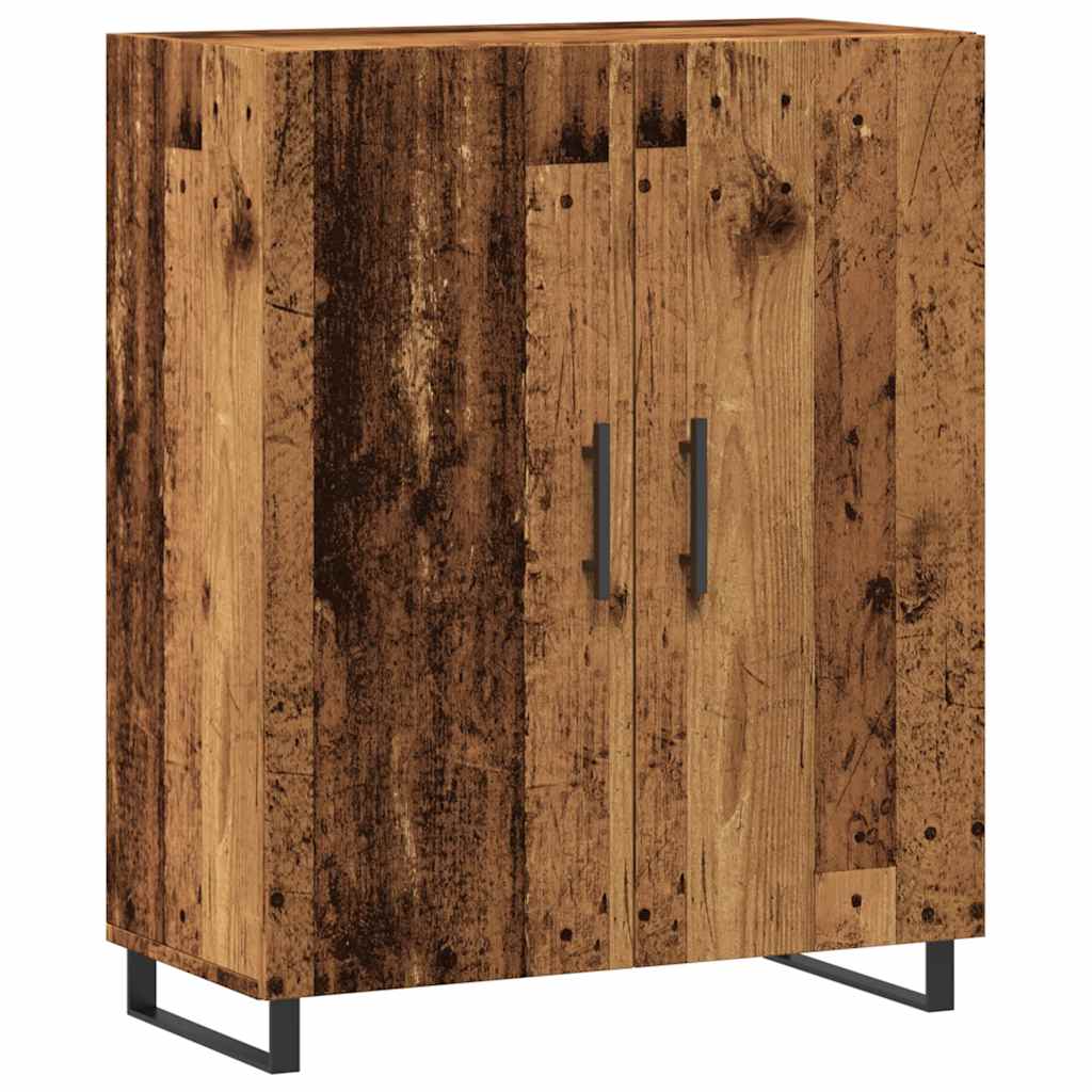 Dressoir 69,5x34x90 cm bewerkt hout oud houtkleurig
