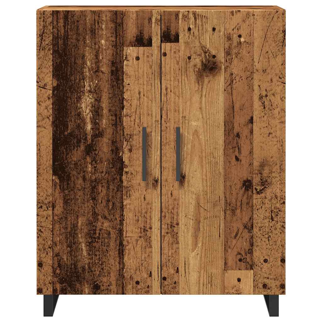Dressoir 69,5x34x90 cm bewerkt hout oud houtkleurig