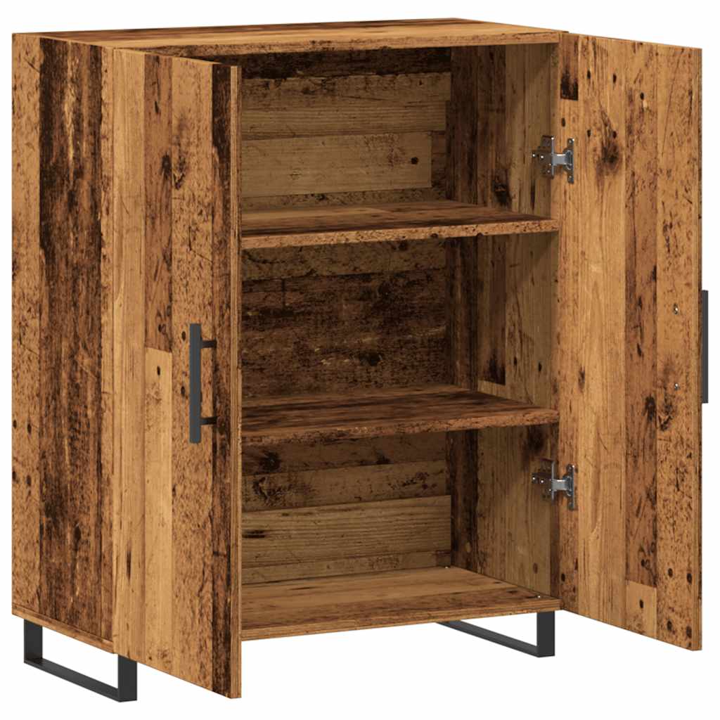 Dressoir 69,5x34x90 cm bewerkt hout oud houtkleurig