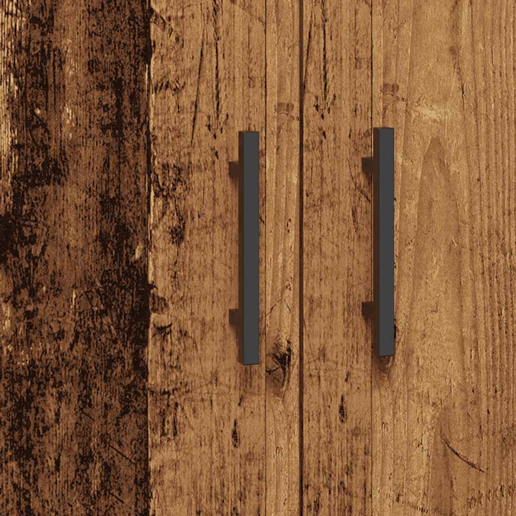 Dressoir 69,5x34x90 cm bewerkt hout oud houtkleurig