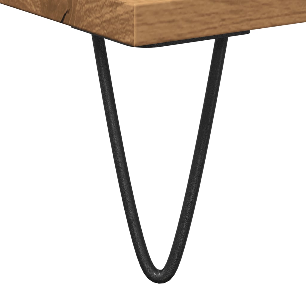Dressoir 104x35x70 cm bewerkt hout artisanaal eikenkleurig