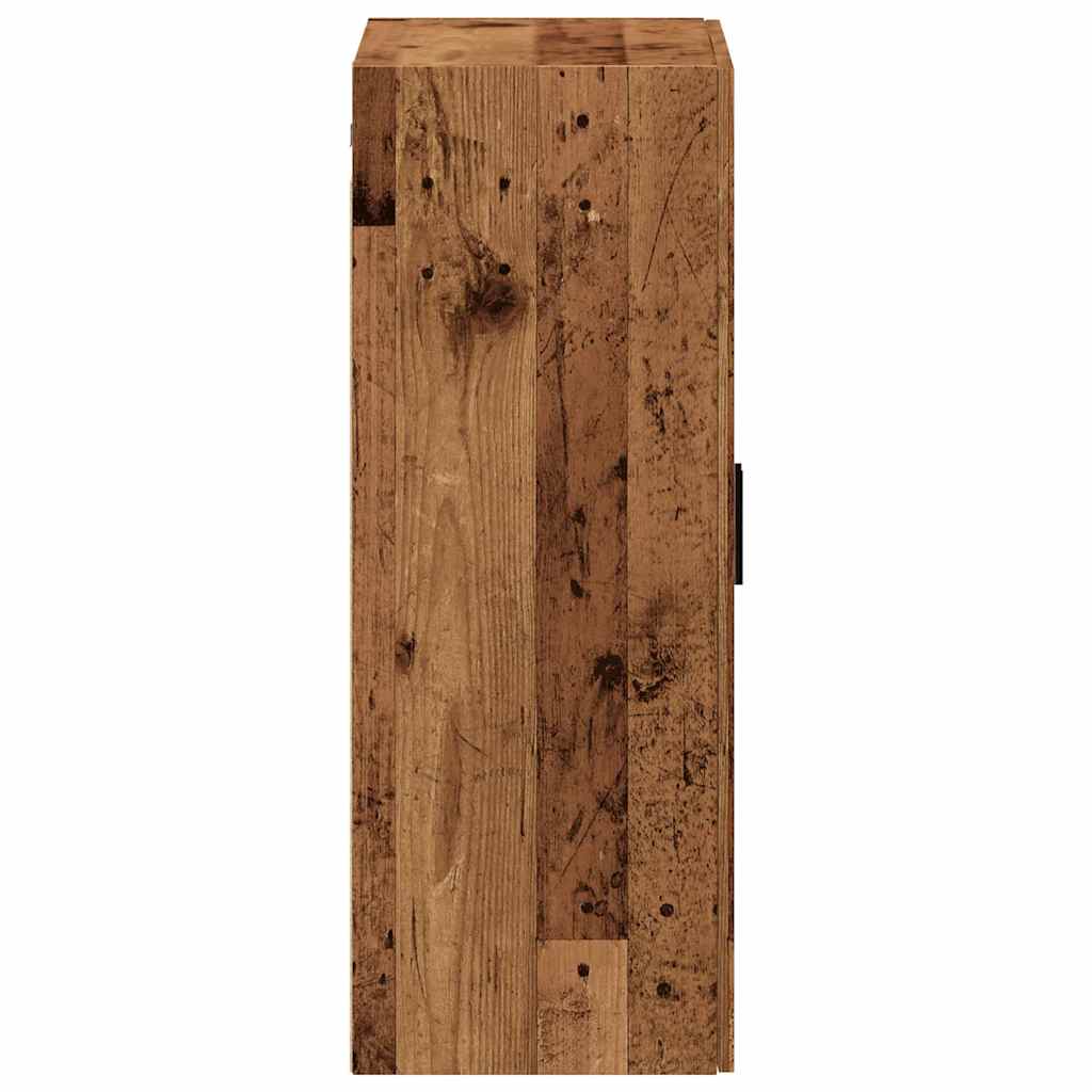 Wandkast 69,5x34x90 cm oud houtkleurig