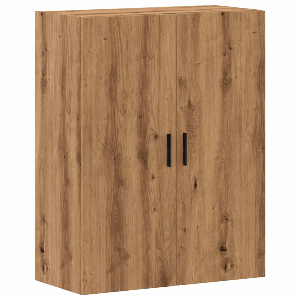 Wandkast 69,5x34x90 cm artisanaal eikenkleurig