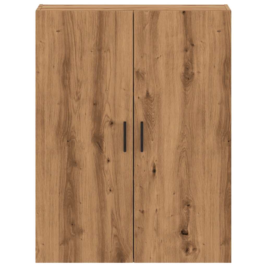 Wandkast 69,5x34x90 cm artisanaal eikenkleurig