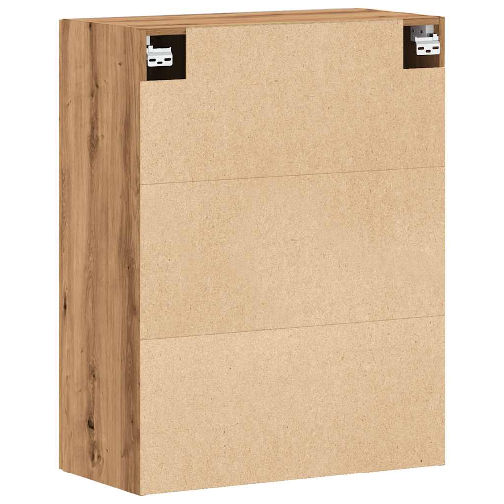 Wandkast 69,5x34x90 cm artisanaal eikenkleurig