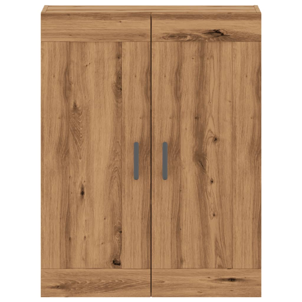 Dressoir 69,5x34x90 cm bewerkt hout artisanaal eikenkleur