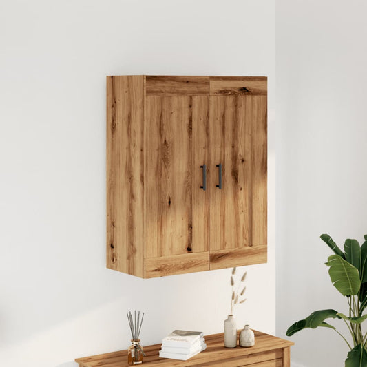 Dressoir 69,5x34x90 cm bewerkt hout artisanaal eikenkleur