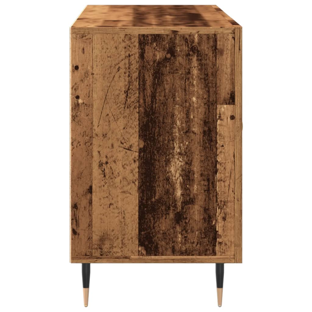 Dressoir 100x36x60 cm bewerkt hout oud houtkleurig
