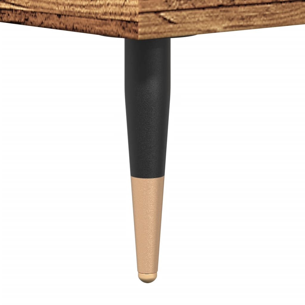 Dressoir 100x36x60 cm bewerkt hout oud houtkleurig