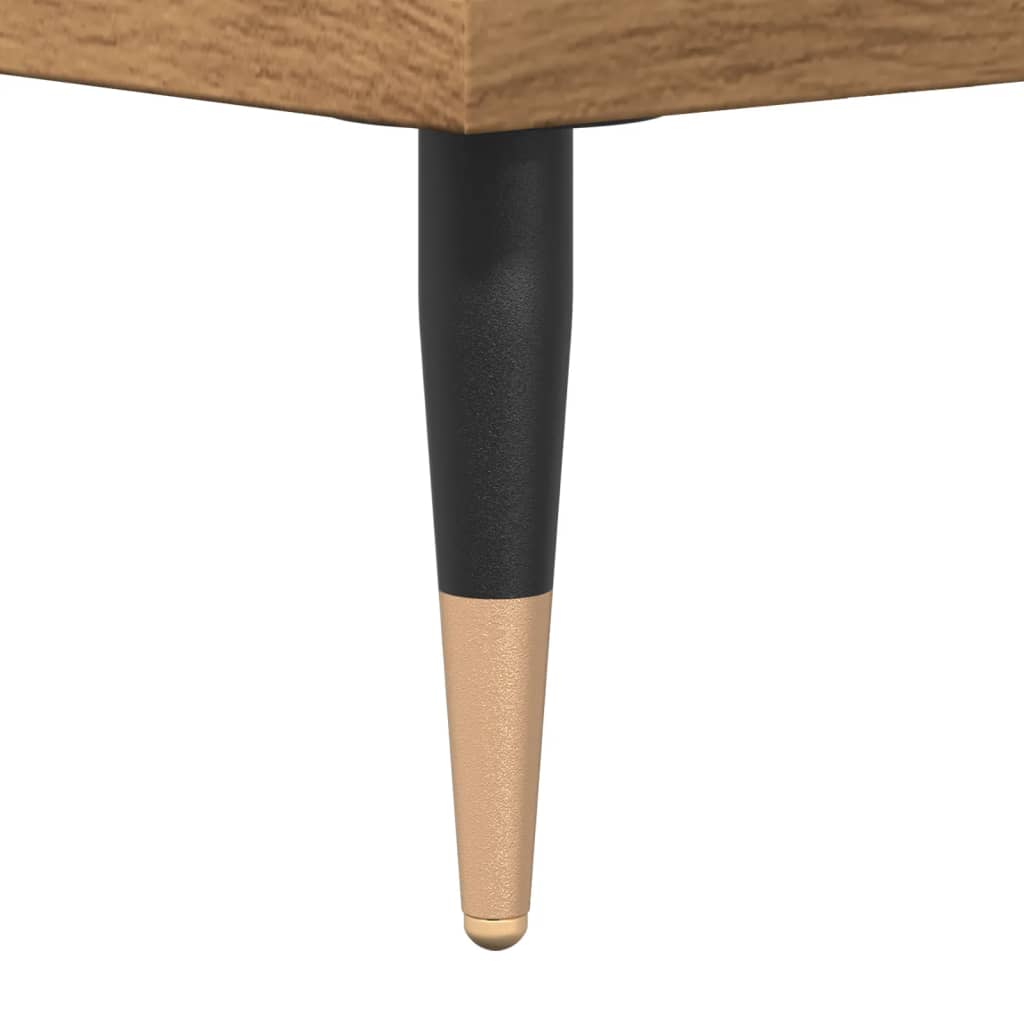 Dressoir 100x36x60 cm bewerkt hout artisanaal eikenkleurig