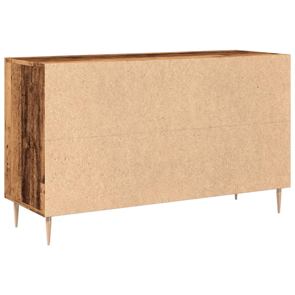 Dressoir 100x36x60 cm bewerkt hout oud houtkleurig