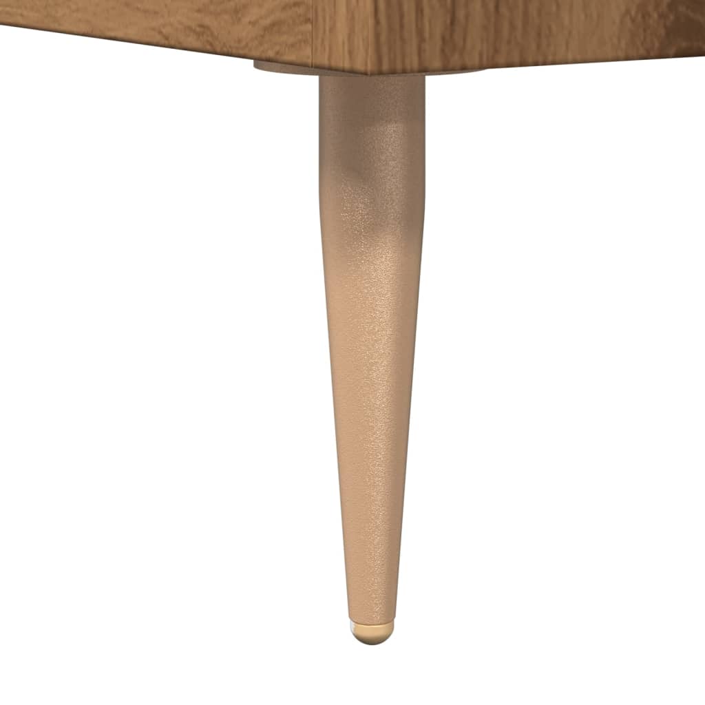 Dressoir 100x36x60 cm bewerkt hout artisanaal eikenkleurig