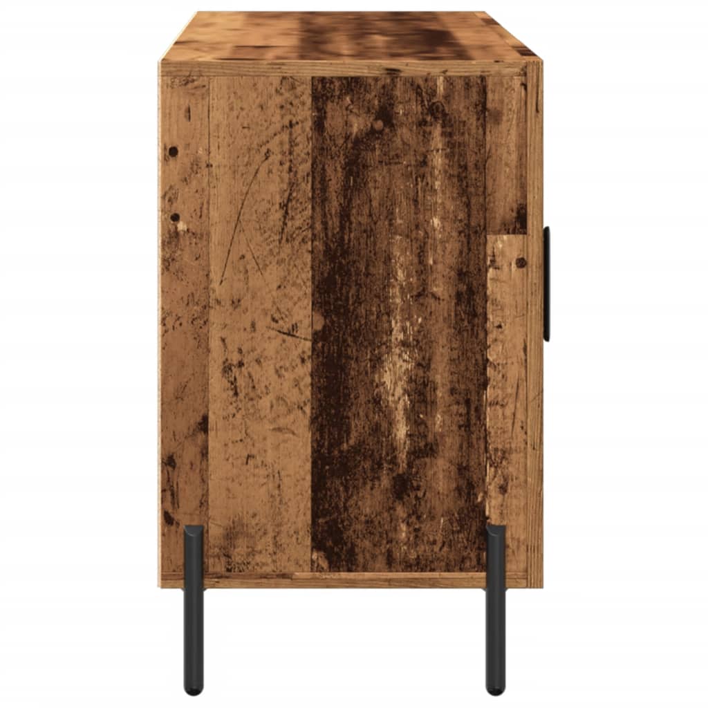 Dressoir 100x36x60 cm bewerkt hout oud houtkleurig