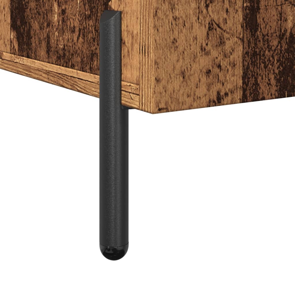 Dressoir 100x36x60 cm bewerkt hout oud houtkleurig