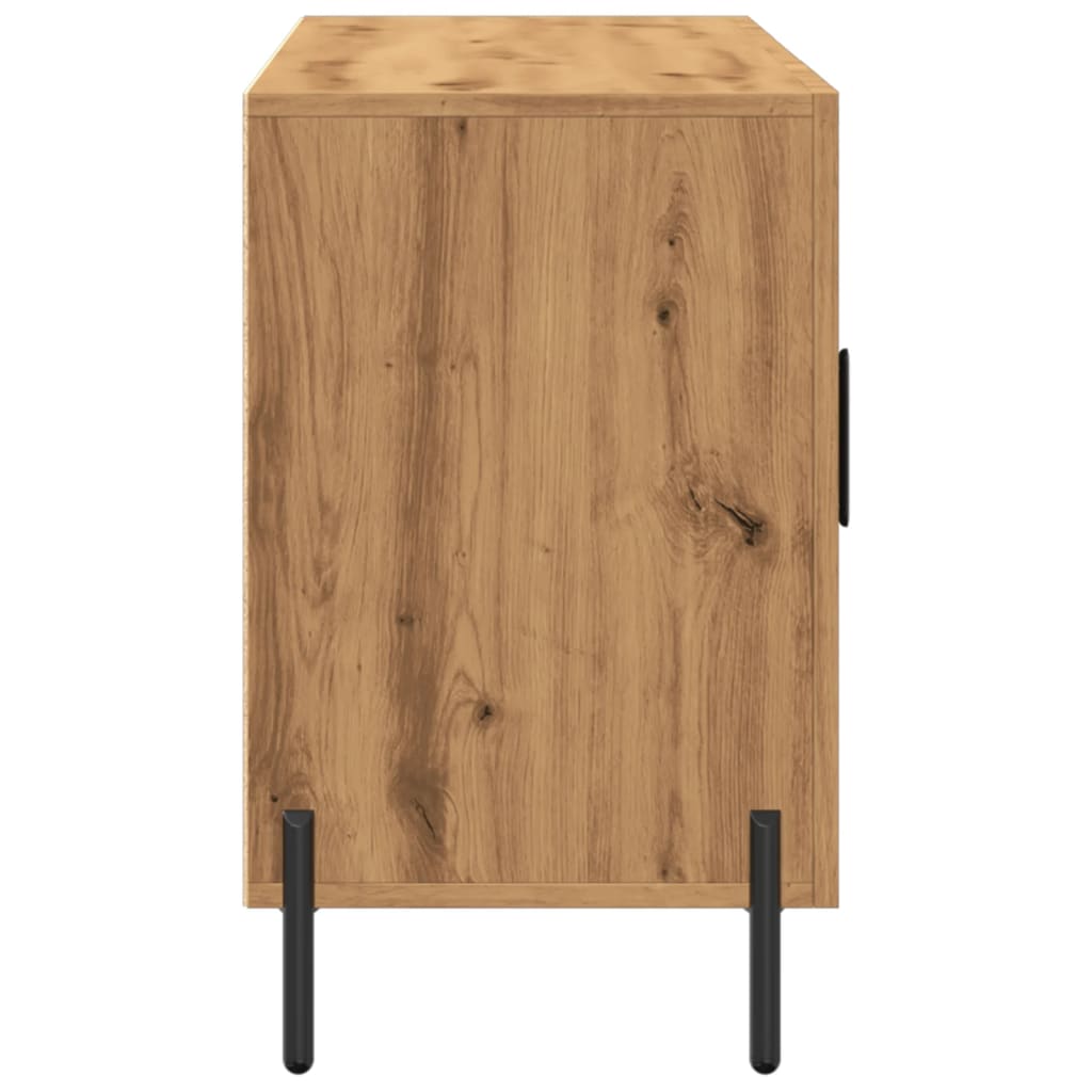 Dressoir 100x36x60 cm bewerkt hout artisanaal eikenkleurig
