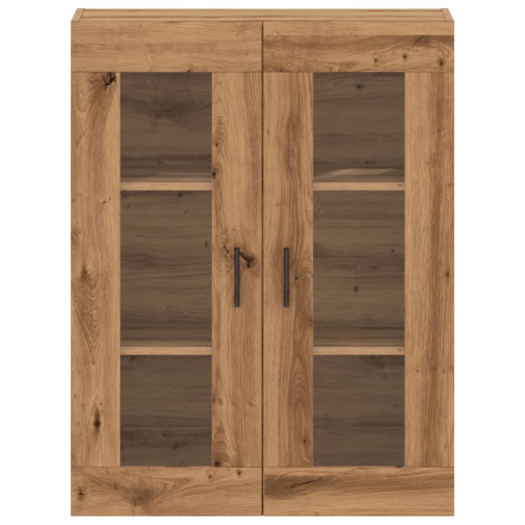 Wandkast 69,5x34x90 cm artisanaal eikenkleurig