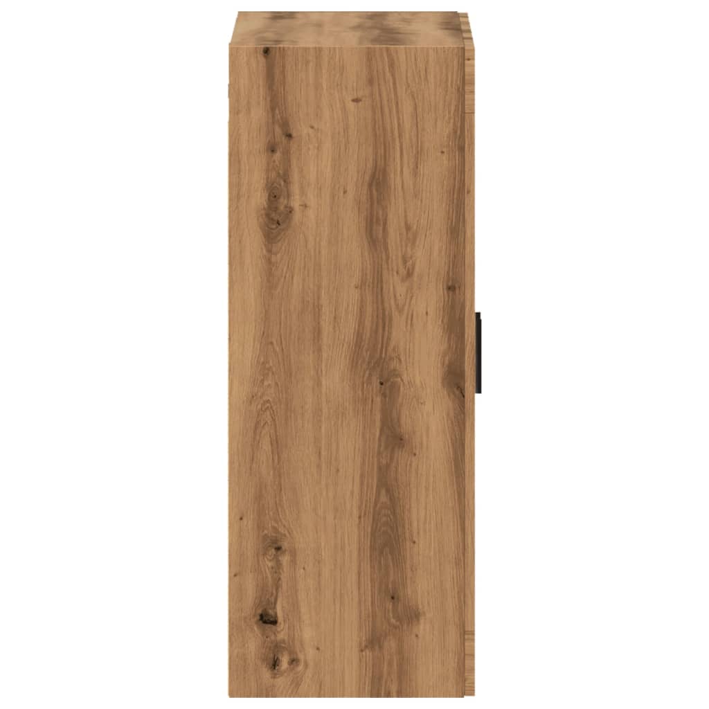 Wandkast 69,5x34x90 cm artisanaal eikenkleurig