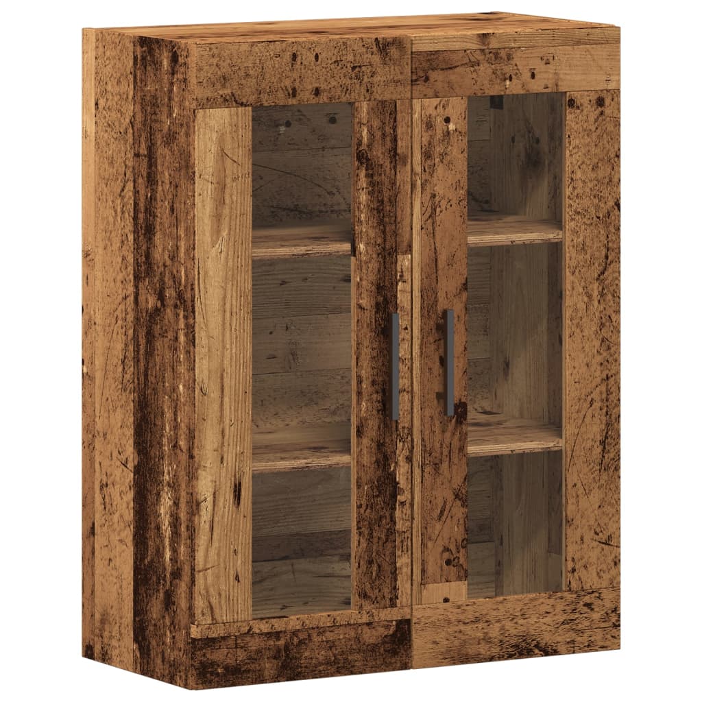 Dressoir 69,5x34x90 cm bewerkt hout oud houtkleurig