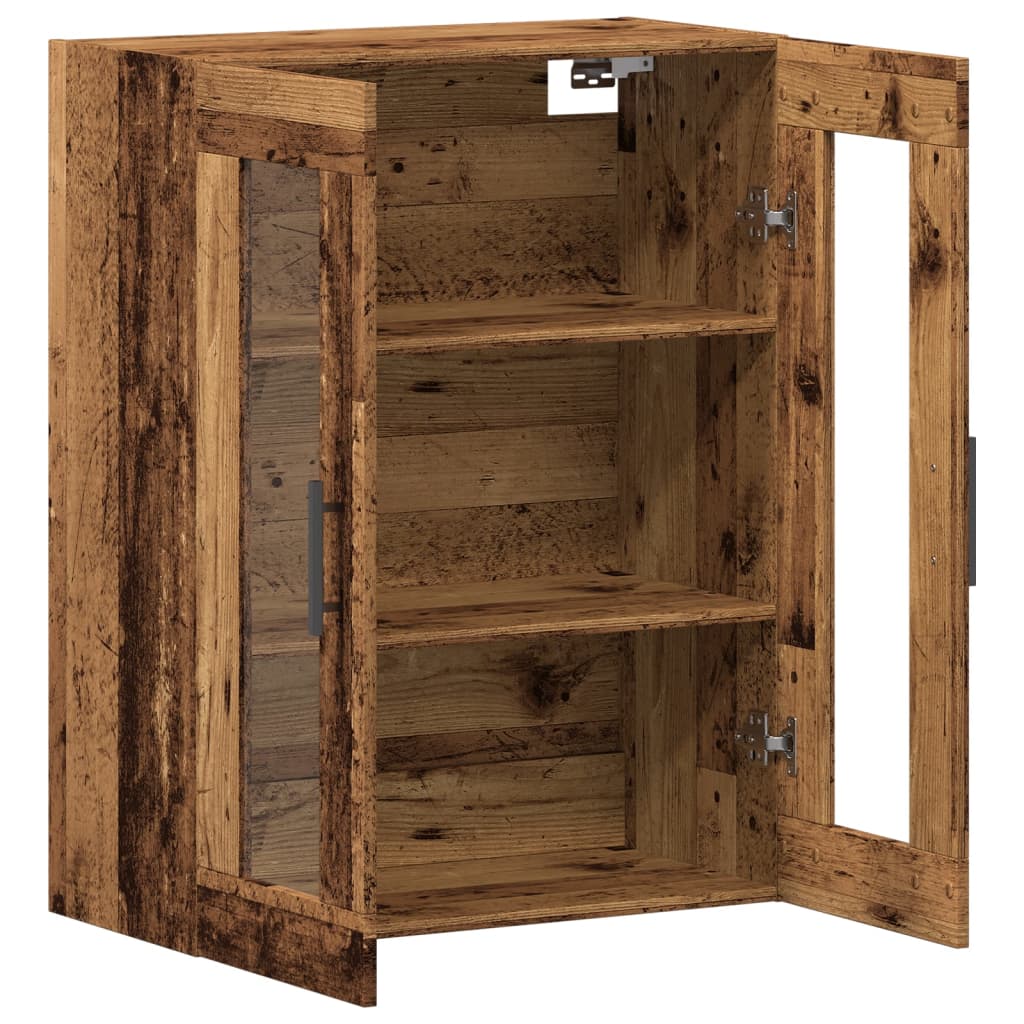 Dressoir 69,5x34x90 cm bewerkt hout oud houtkleurig