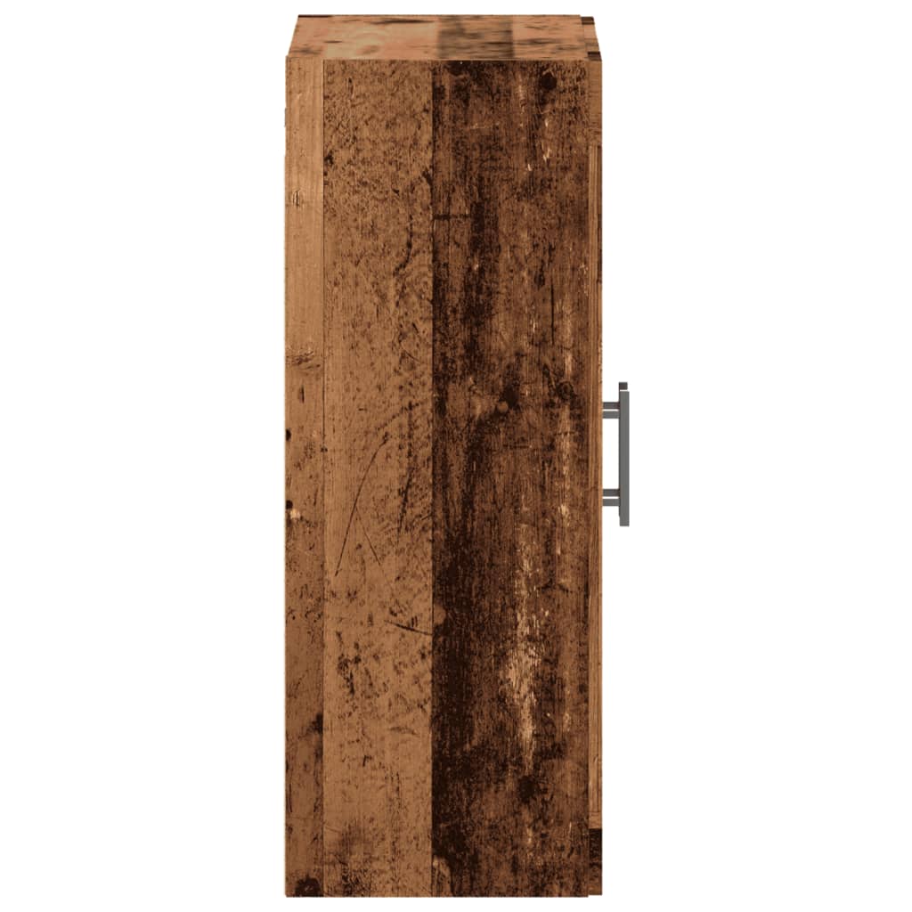 Dressoir 69,5x34x90 cm bewerkt hout oud houtkleurig