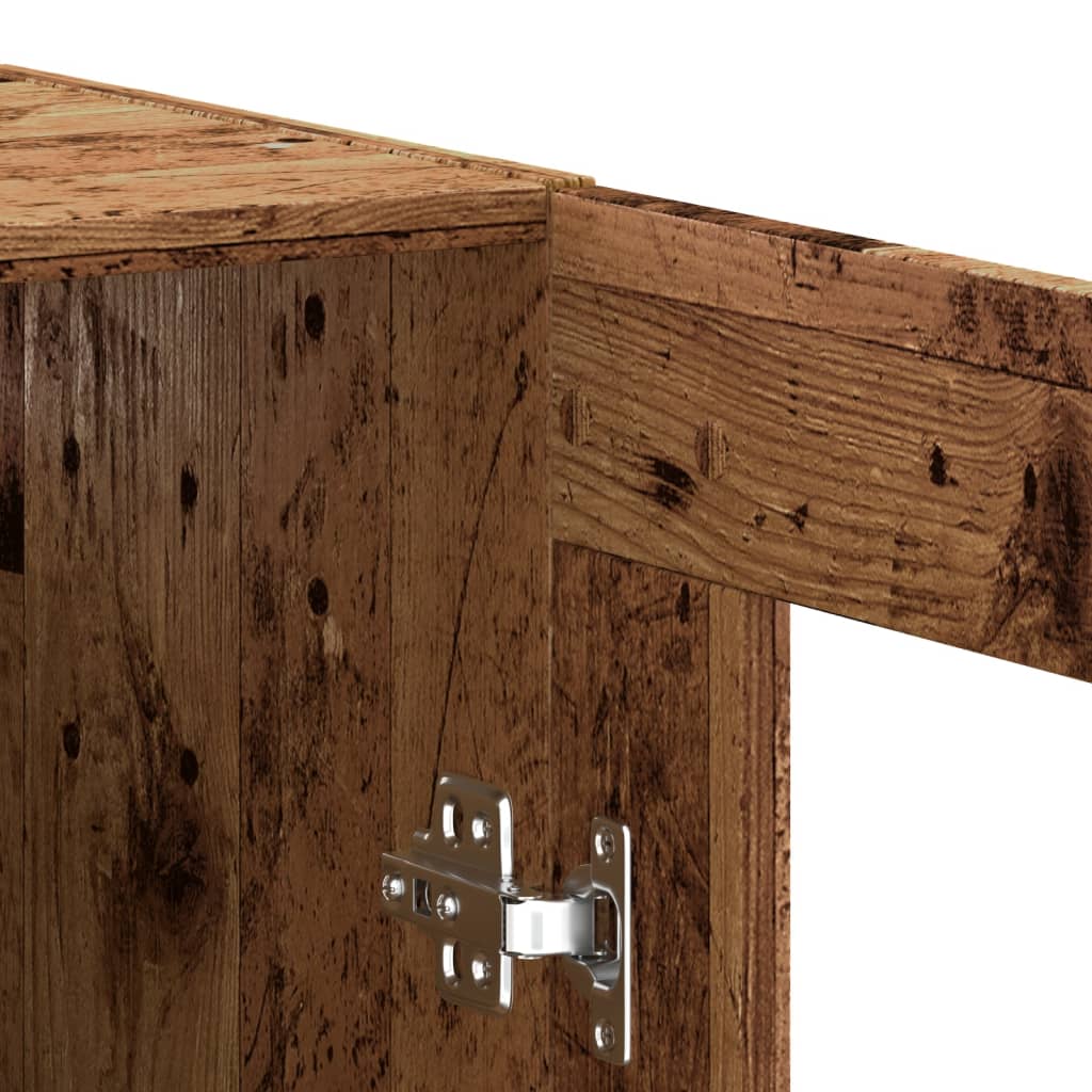 Dressoir 69,5x34x90 cm bewerkt hout oud houtkleurig