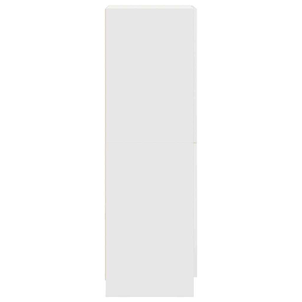 Keukenkast 38x41,5x131,5 cm bewerkt hout wit