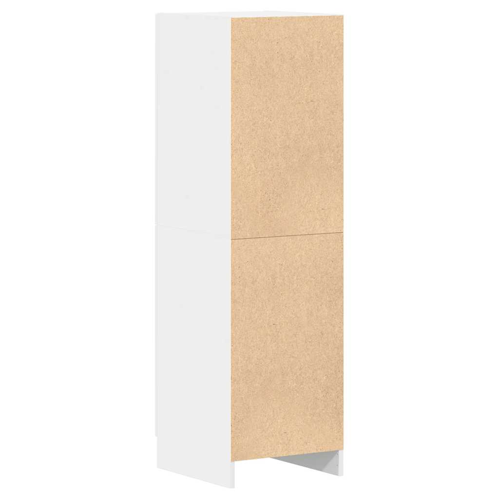 Keukenkast 38x41,5x131,5 cm bewerkt hout wit