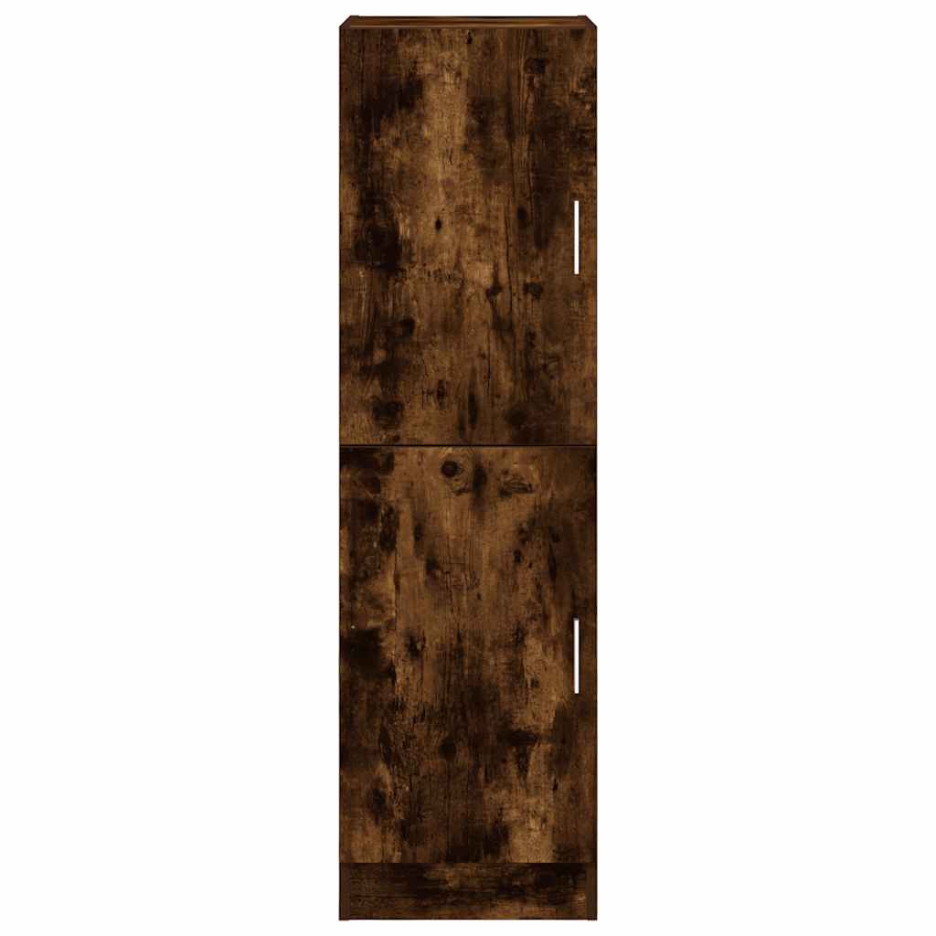 Keukenkast 38x41,5x131,5 cm bewerkt hout gerookt eikenkleurig