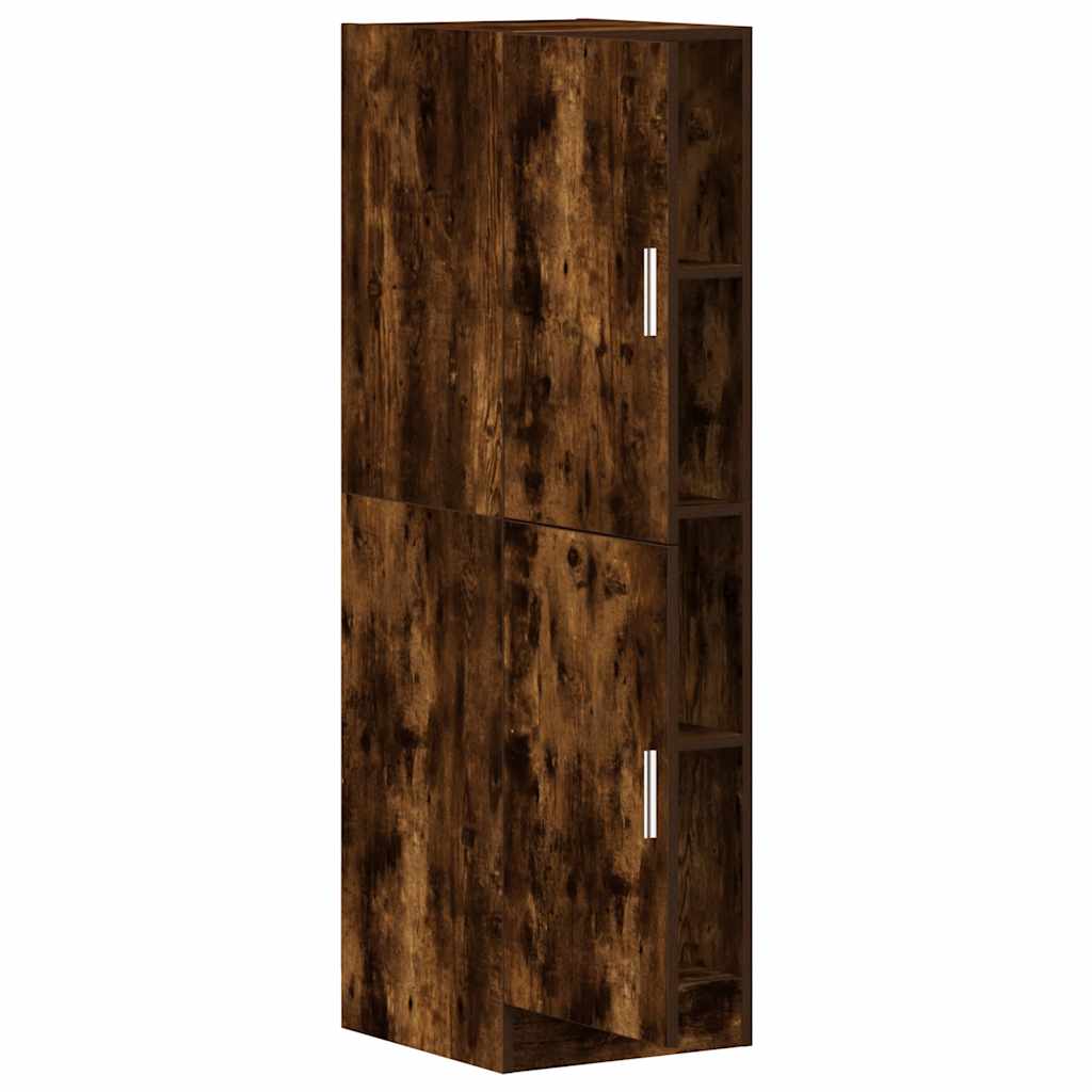 Keukenkast 38x41,5x131,5 cm bewerkt hout gerookt eikenkleurig