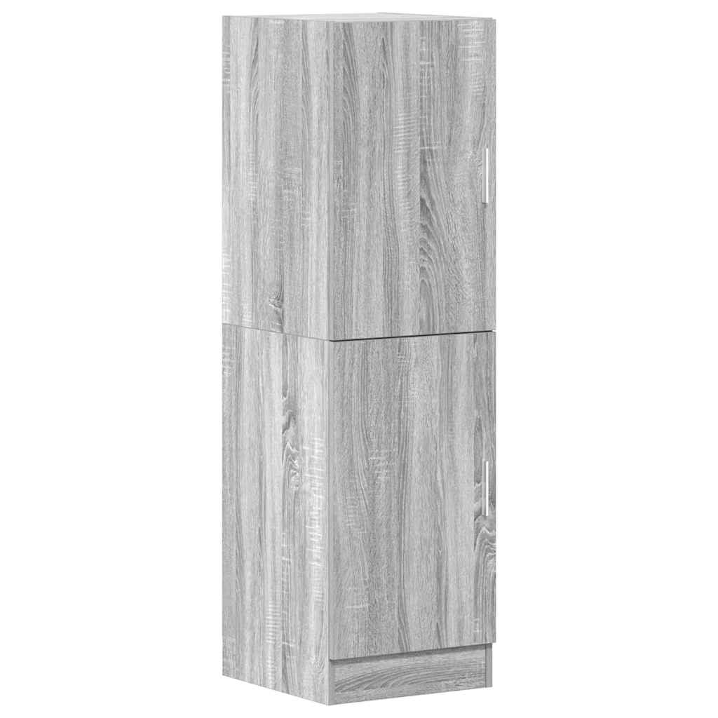 Keukenkast 38x41,5x131,5 cm bewerkt hout grijs sonoma eiken