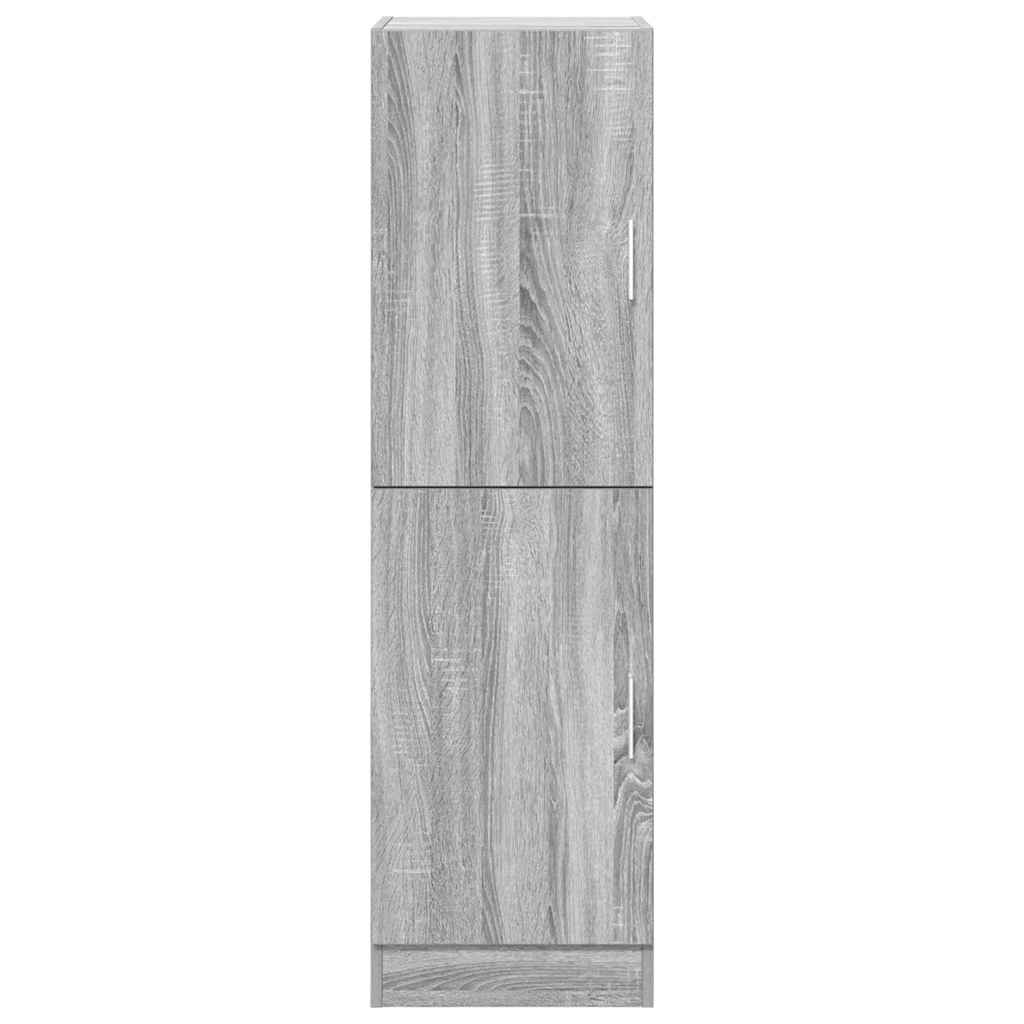 Keukenkast 38x41,5x131,5 cm bewerkt hout grijs sonoma eiken
