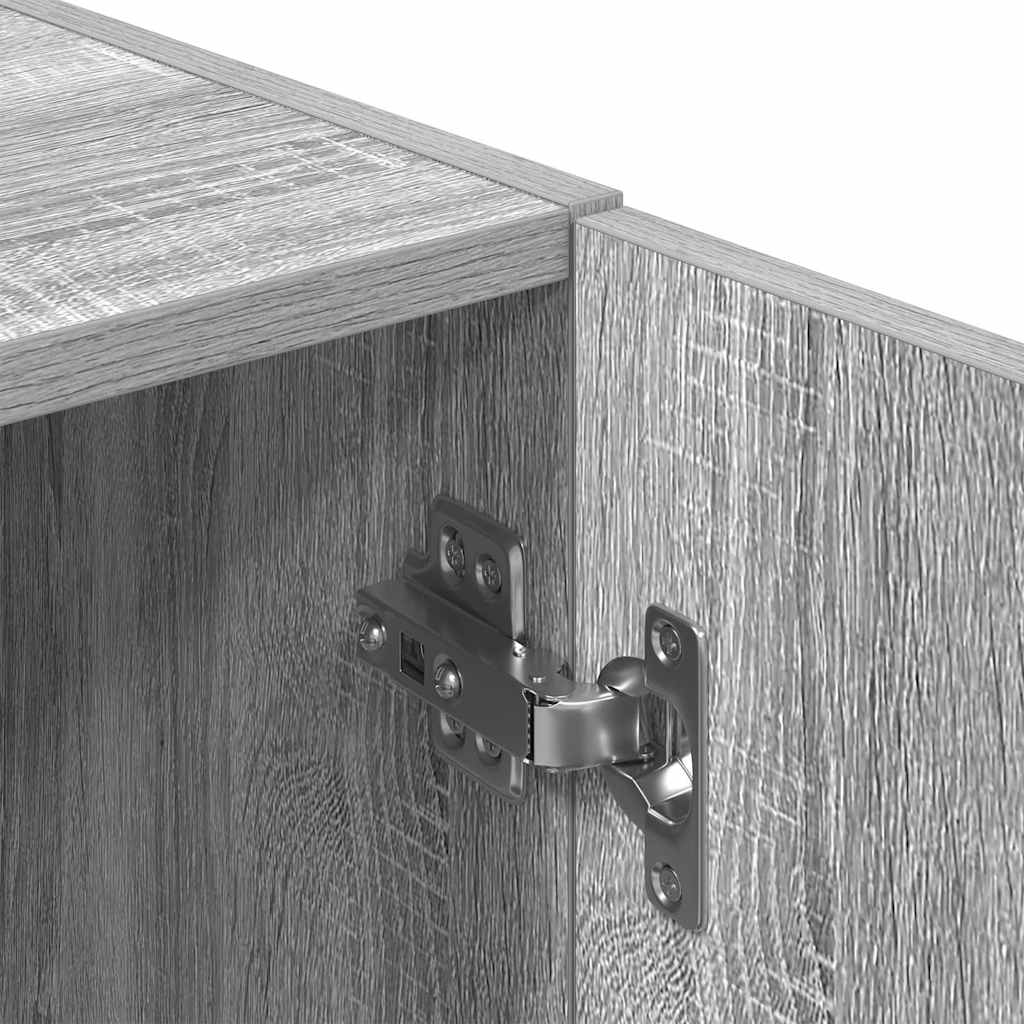 Keukenkast 38x41,5x131,5 cm bewerkt hout grijs sonoma eiken