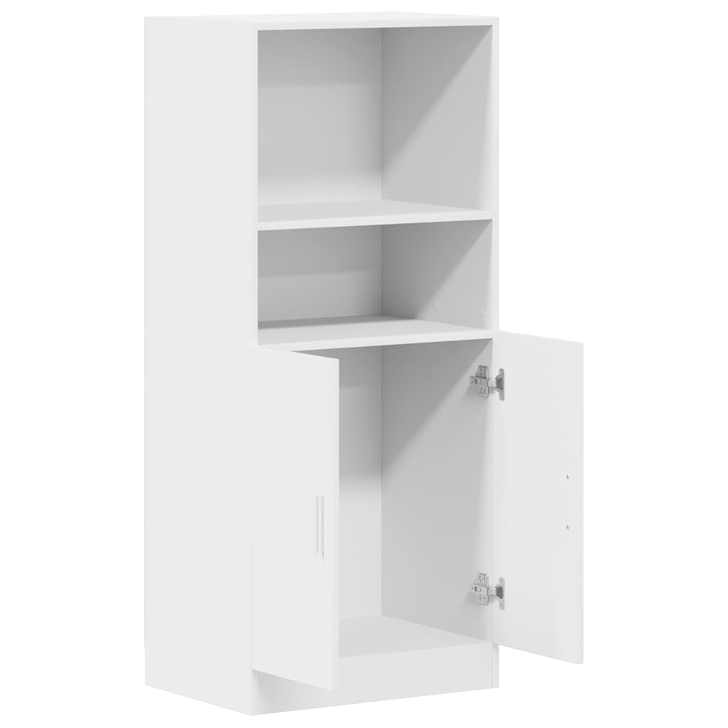 Keukenkast 57x41,5x131,5 cm bewerkt hout wit