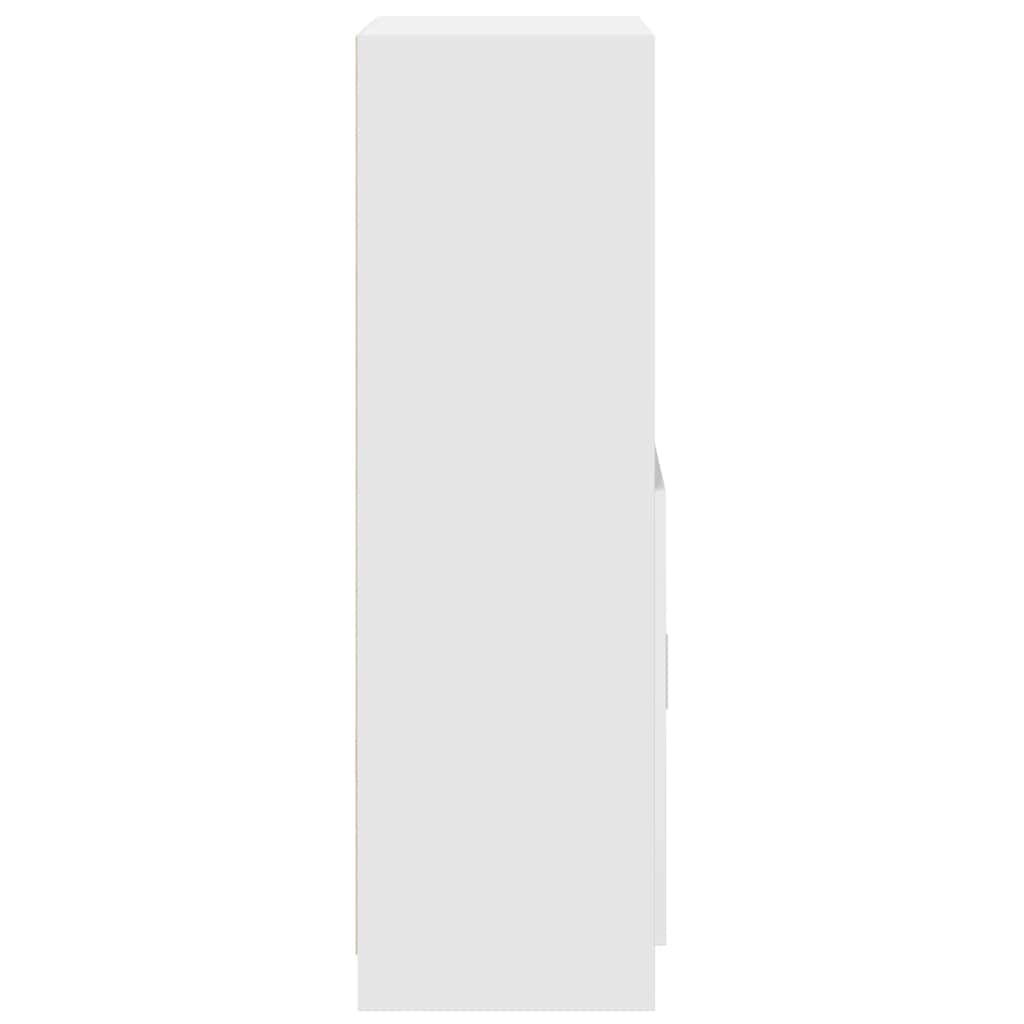 Keukenkast 57x41,5x131,5 cm bewerkt hout wit