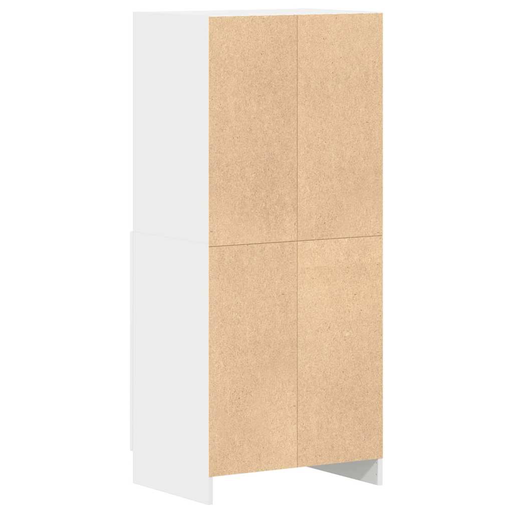 Keukenkast 57x41,5x131,5 cm bewerkt hout wit