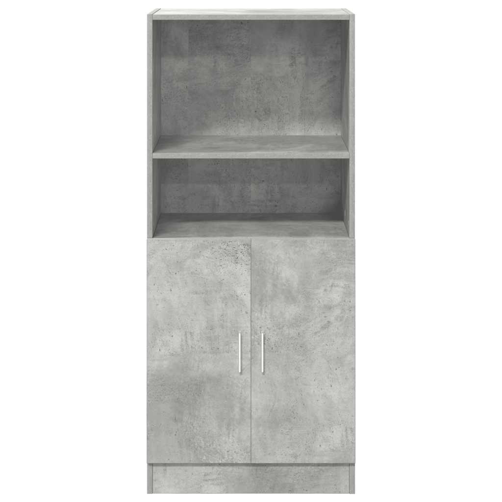 Keukenkast 57x41,5x131,5 cm bewerkt hout betongrijs