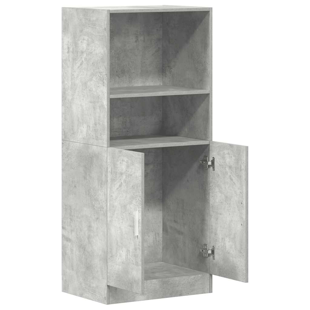 Keukenkast 57x41,5x131,5 cm bewerkt hout betongrijs