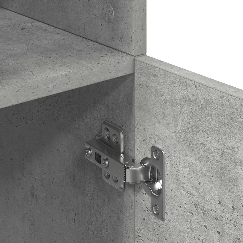 Keukenkast 57x41,5x131,5 cm bewerkt hout betongrijs